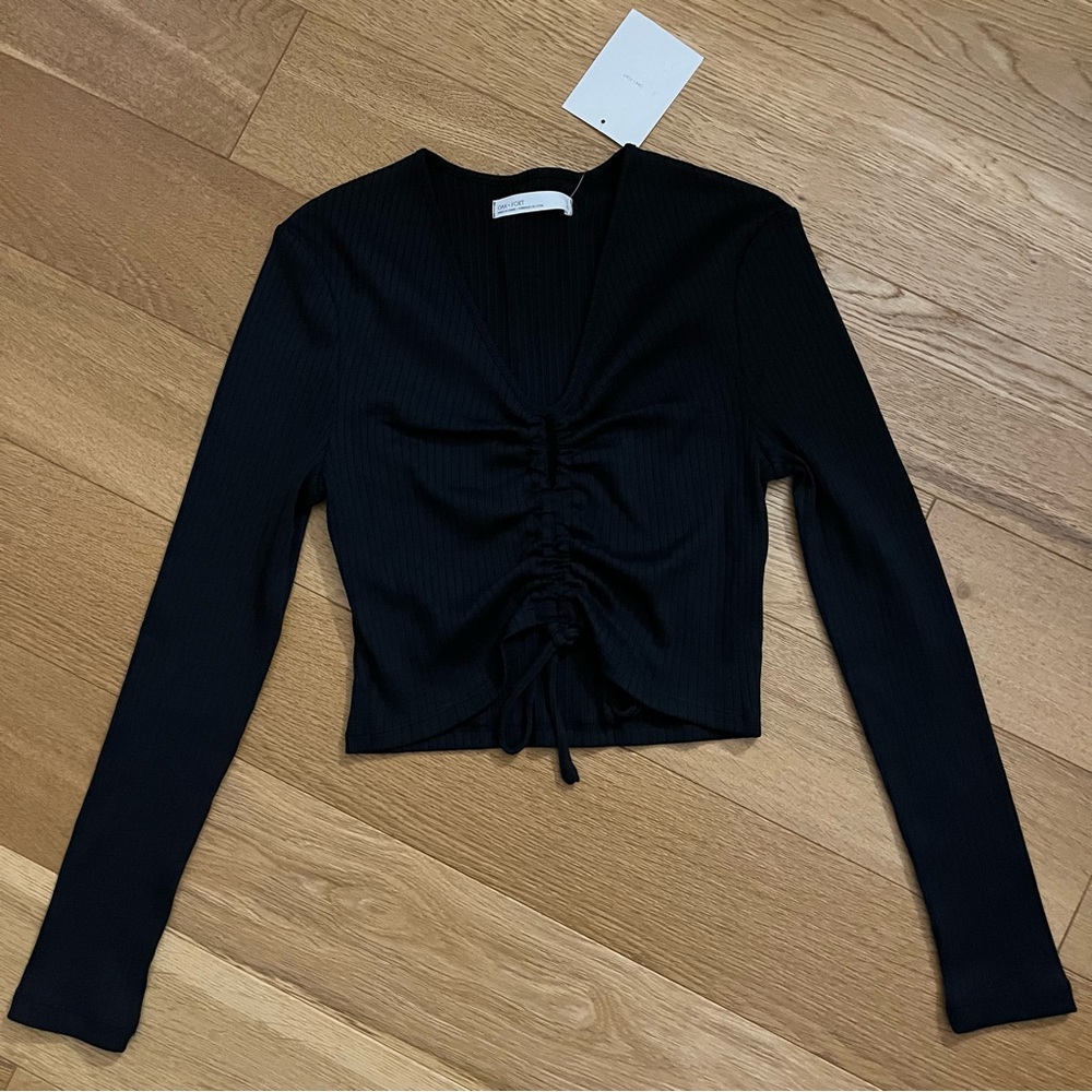 Oak + Fort Drawstring Front Top